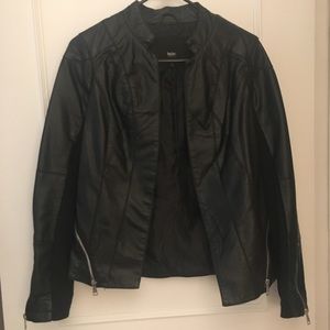 Black Faux Leather Jacket